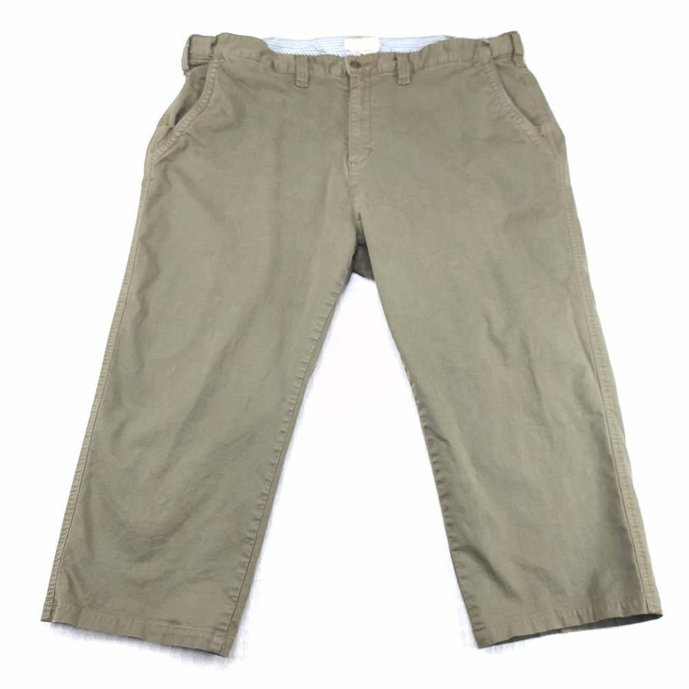 Territory Ahead Mens 44x29 Olive Green Cotton Stretch Chino Pants Casual Outdoor